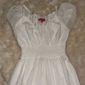 Betsey Johnson White Casual Dress